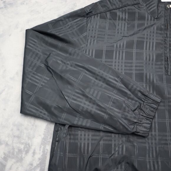 PGA Tour Jacket Mens Black L Pull Over 1/4 Zip Golf Masters Rain Casual - Picture 9 of 16